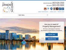 Tablet Screenshot of jandergroup.com